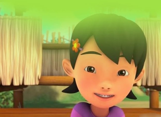 Ilsutrasi karakter Susanti di film Upin Ipin. [Instagram]